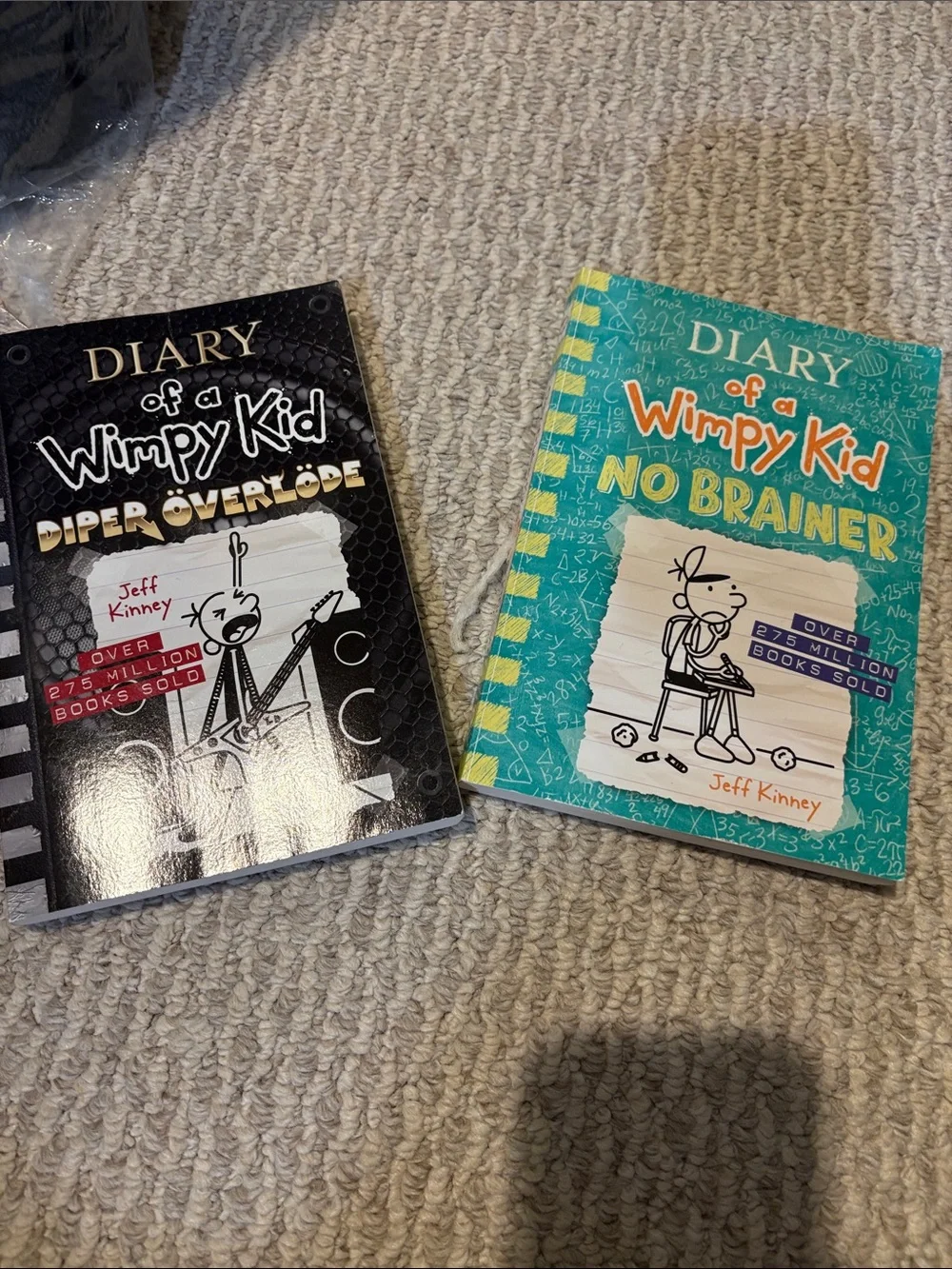 No Brainer & Diper Överlöde Book Set - Diary of a wimpy kid